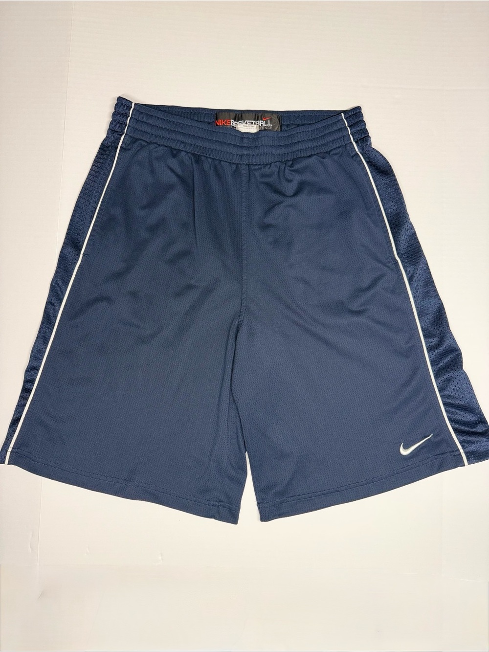 Nike VTG Mesh Basketball Shorts Navy Blue Mens Large DRI-FIT Athletic Y2K 2000s